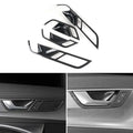 Para Audi A6 C8 2019 2020 2021 2022, accesorios interiores de coche, manija de puerta, cuenco, panel, cubierta, marco, moldura, ABS, textura de fibra de carbono