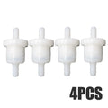 4pcs Plastic Fuel Gas Fuel Filter 50cc 90cc 110cc 150cc 250cc Atv Dirt Bikes Go Karts Scooters Etc Universal Car Accessories
