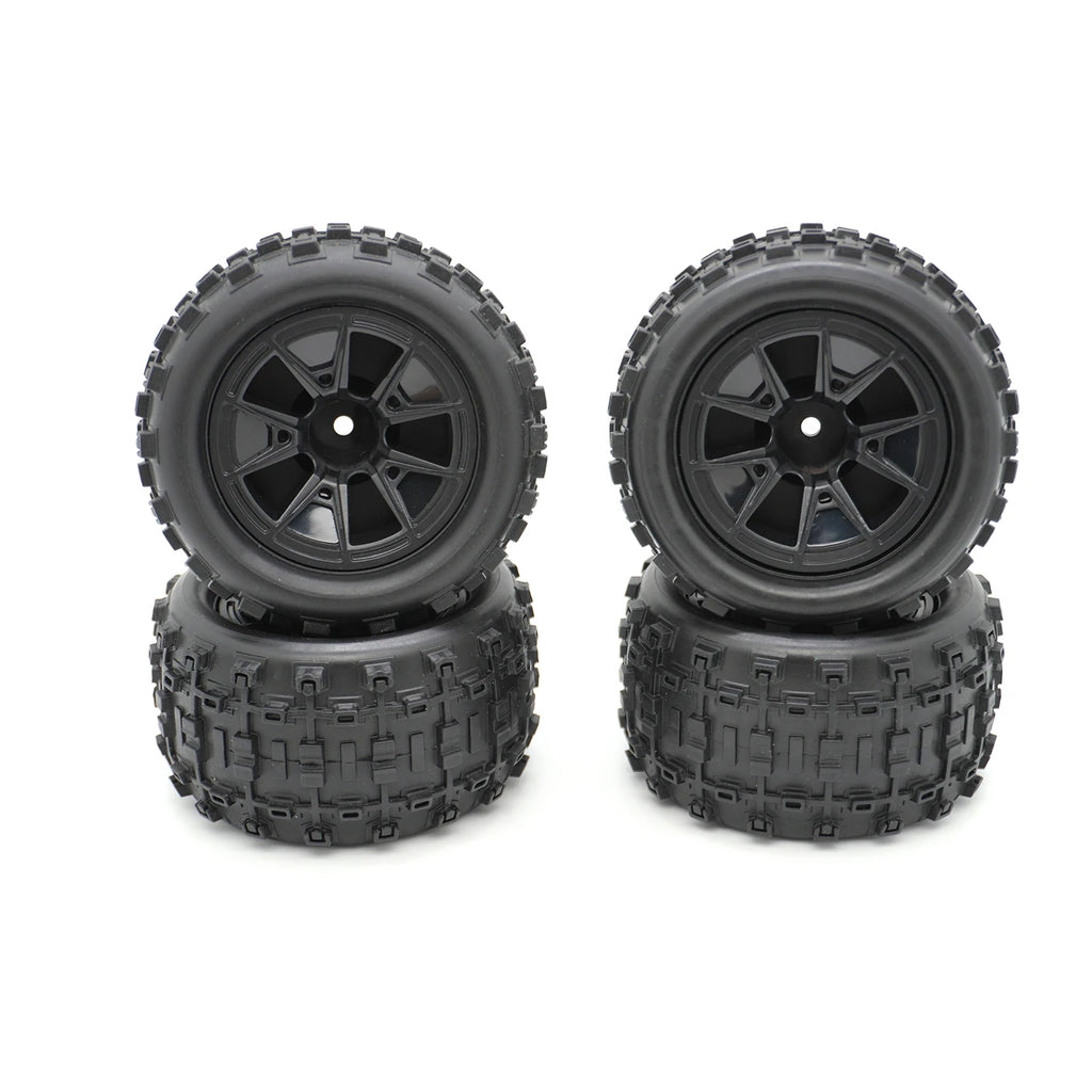 4PCS YSIDO RC Car Rubber Tires Wheels 85mm 12mm HEX Skidproof Wear-resistant Tyre for Hyper Go 14210 16210 WLTOYS 144001 144010