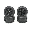 4PCS YSIDO RC Car Rubber Tires Wheels 85mm 12mm HEX Skidproof Wear-resistant Tyre for Hyper Go 14210 16210 WLTOYS 144001 144010