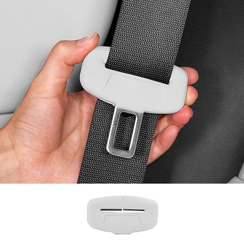2-Pack SUV Sedan Seat Belt Buckle Covers, Scratch Proof Rubber Car Safety Belt Protectors