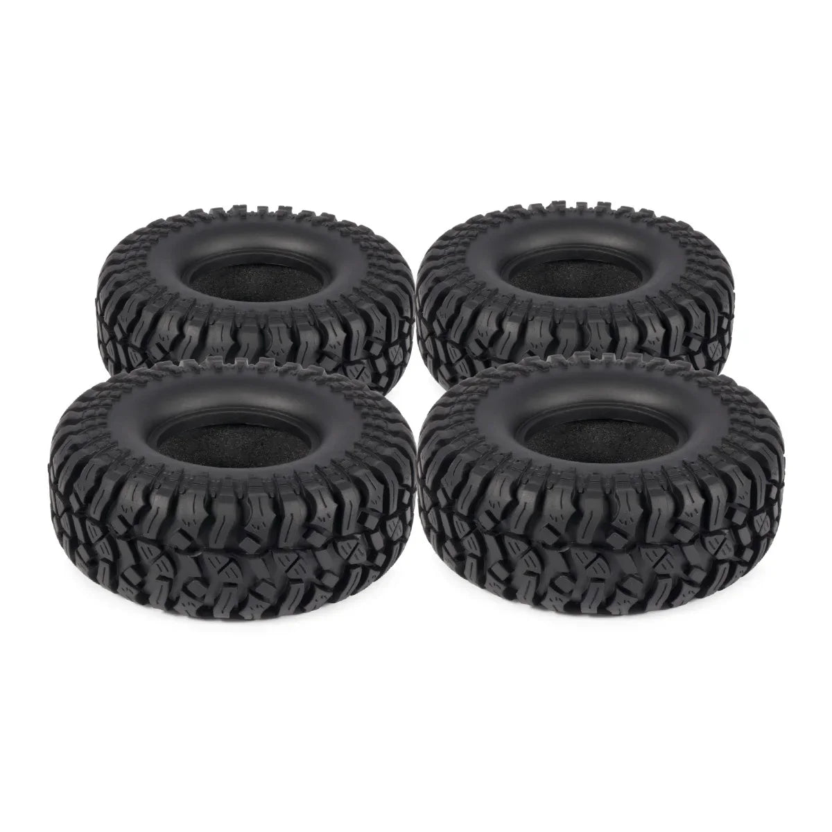 1Set 1.9 Inch Rubber Tyre 114*42mm Wheel Tires for 1/10 RC Car Crawler Axial TRX4 SCX10 90046 D90 TF2 Capra YIKONG LCG Part