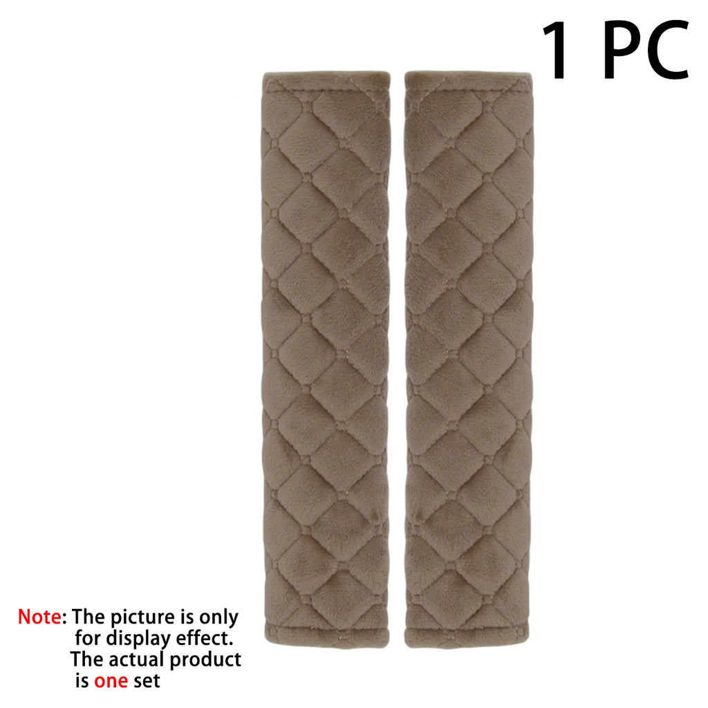 Comfortable and Adjustable Seat Belt Covers in Soft Velvet Fabric - Perfect for Car, Truck, SUV, Backpacks