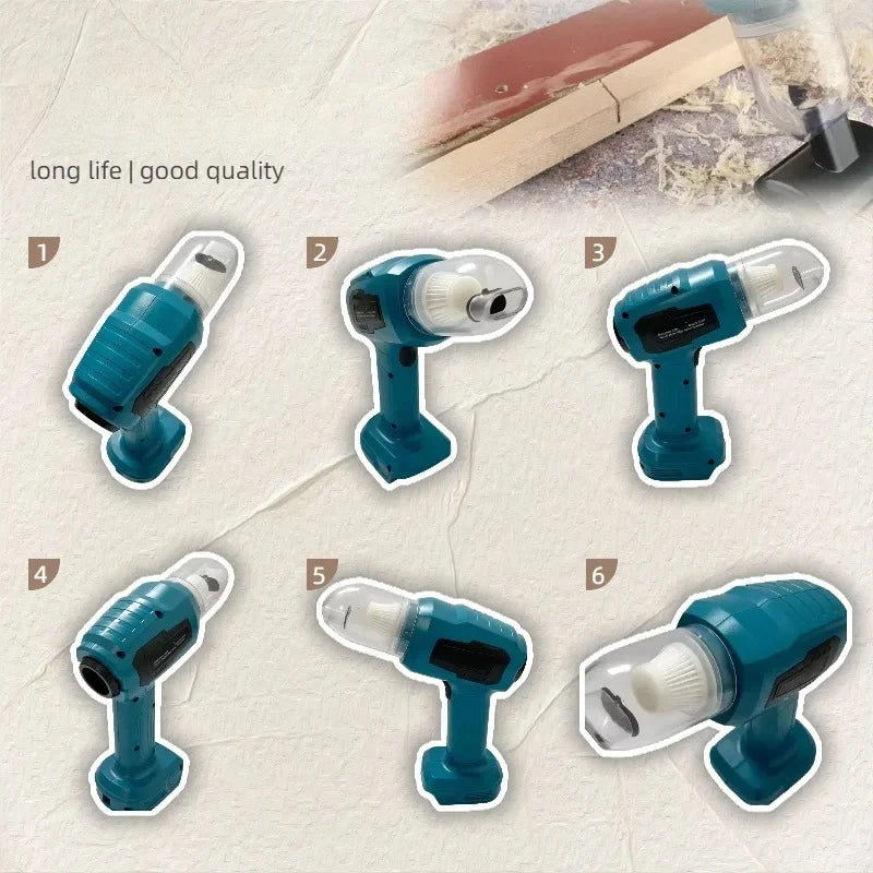 Makita Wireless Charged Car Vacuum: Strong Suction Handheld Dual - Function (Blow/Suck) for Cars & Households For Makita Battery