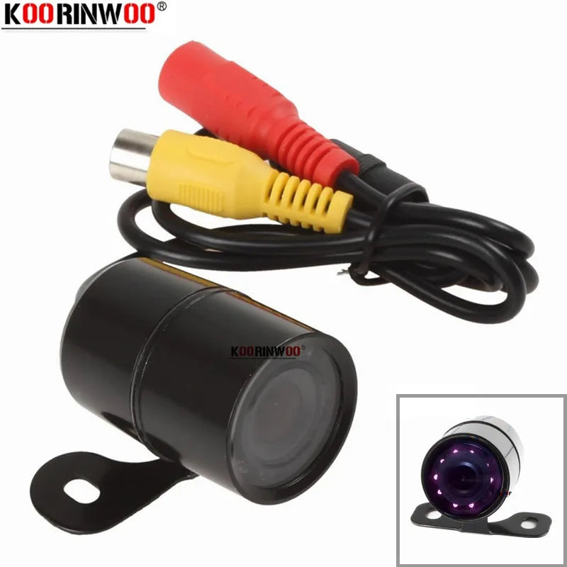 Cars Rearview Camera HD CCD Auto 9 Infrared IR Lights Waterproof Front Cam Back Detector Panoramic Accessories Vehicle Parking