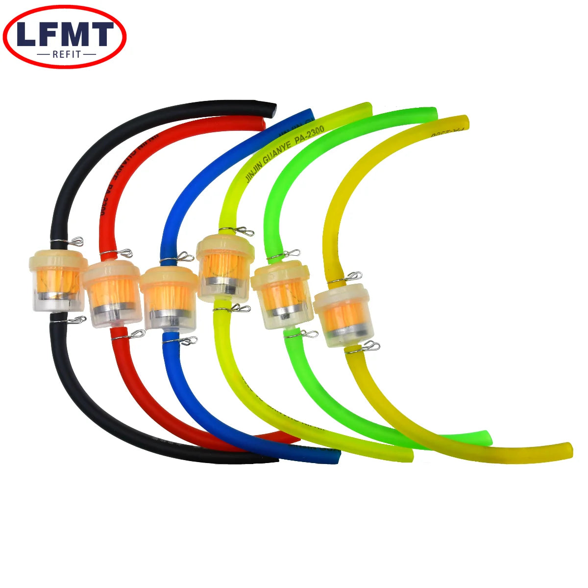Motorcycle Universal Gas Fuel Filters and Fuel Pipe For 49cc 50cc 110cc 125cc Motocross Dirt Pit Bike Moped Scooter ATV Go Kart