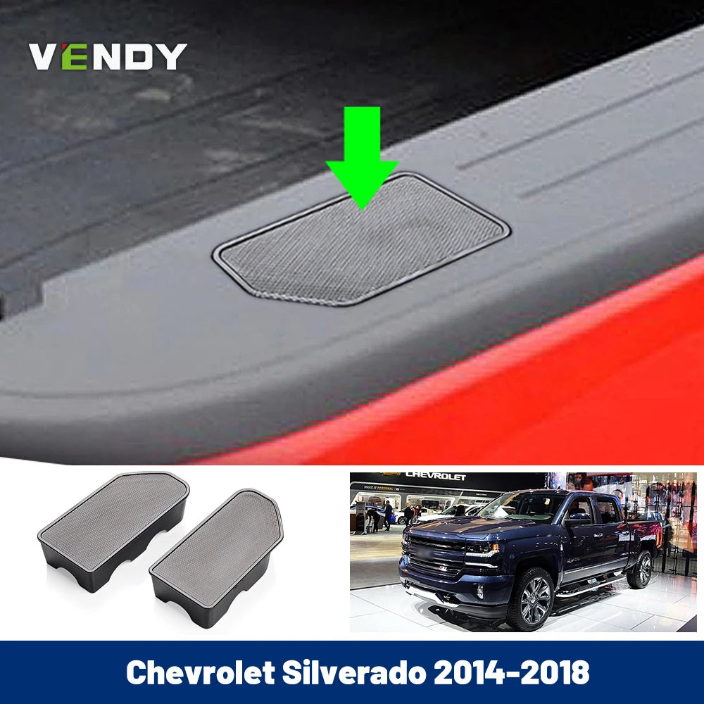 Rear Truck Bed Rail Stake Pocket Cover For Chevrolet Silverado 1500 2500 2500HD 3500 GMC Sierra 1500 2014-2018 Cap Hole Plugs
