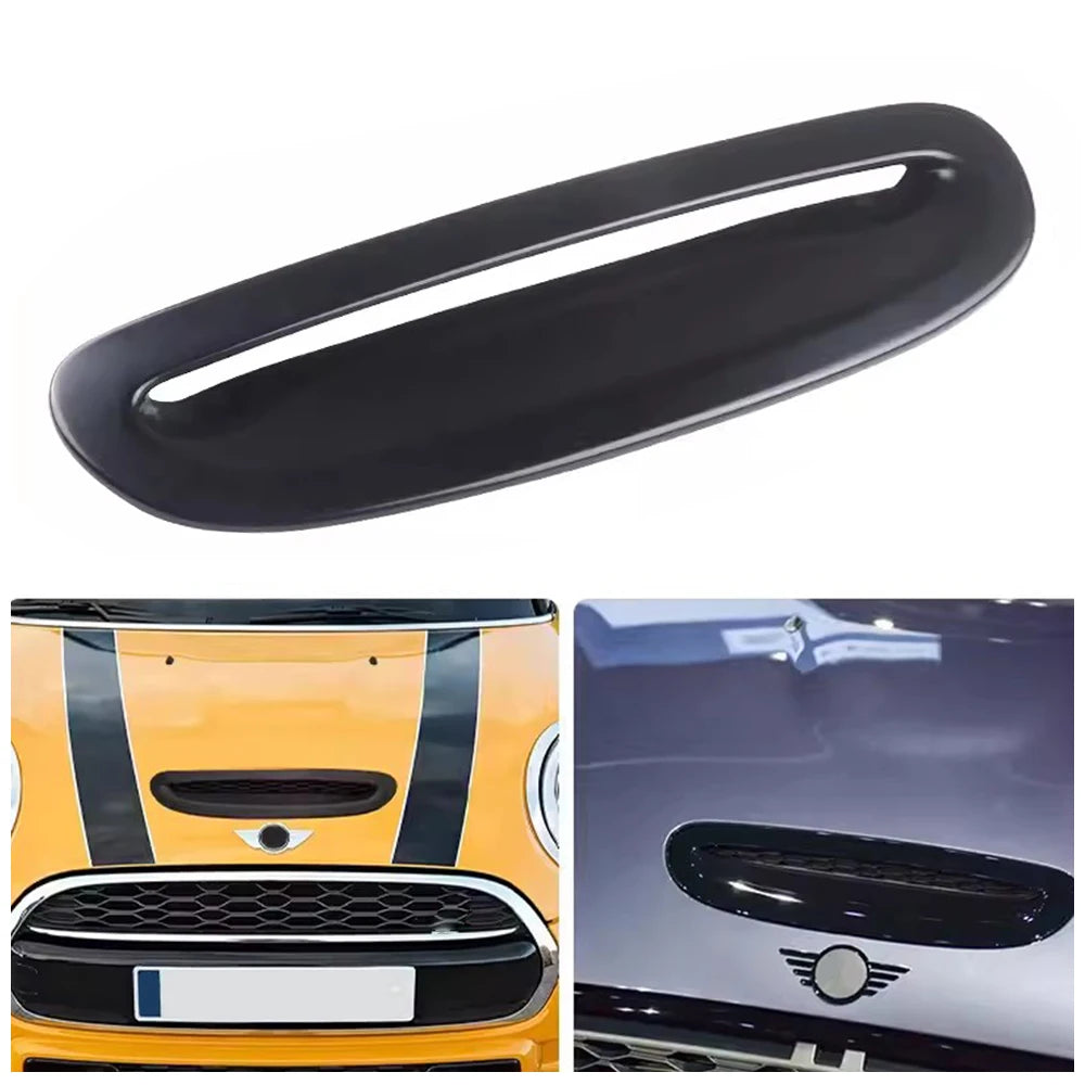For MINI Cooper S JCW R55 R56 R57 Accessories Car Front Engine Hood Air Vent Air Outlet Cover Trim Styling Protector Sticker