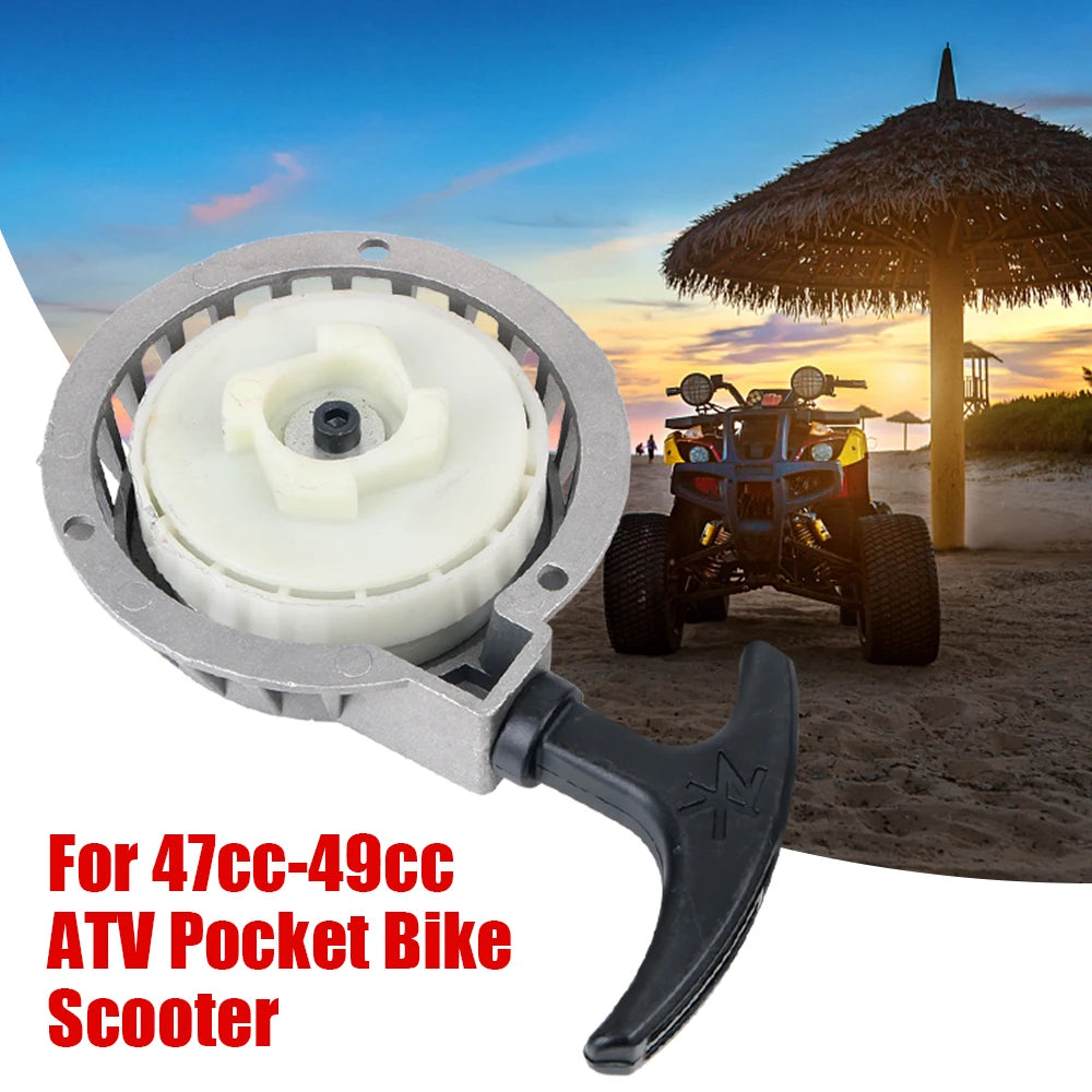 For 2 Stoke Pocket Bike Mini Moto ATV Quad Dirt Pit Bike Recoil Start Easy Pull Starter Aluminum Alloy Engine Parts 47cc 49cc