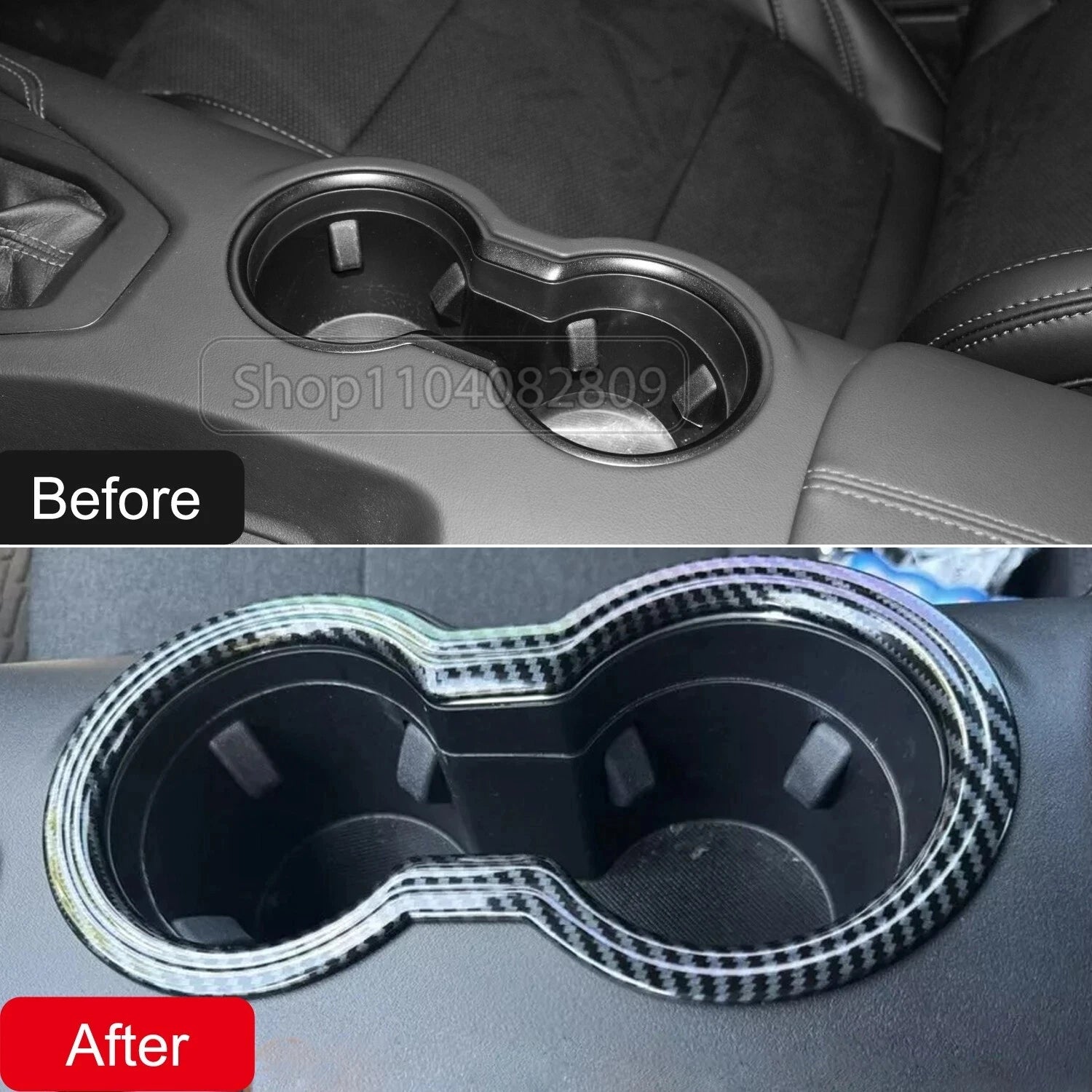 ABS Carbon Fiber Interior Accessories Kit Trim Cover For Ford Mustang AT MT 2024 2025 Center Conlose Gear Shift Panle Decoration