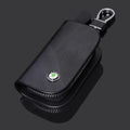 Stylish Car Key Bag Organizer with Skoda Logo - Suitable for Skoda Kodiak, Octavia, Rapid, Kodiaq Kamiq Yeti A7 Tour RS and More