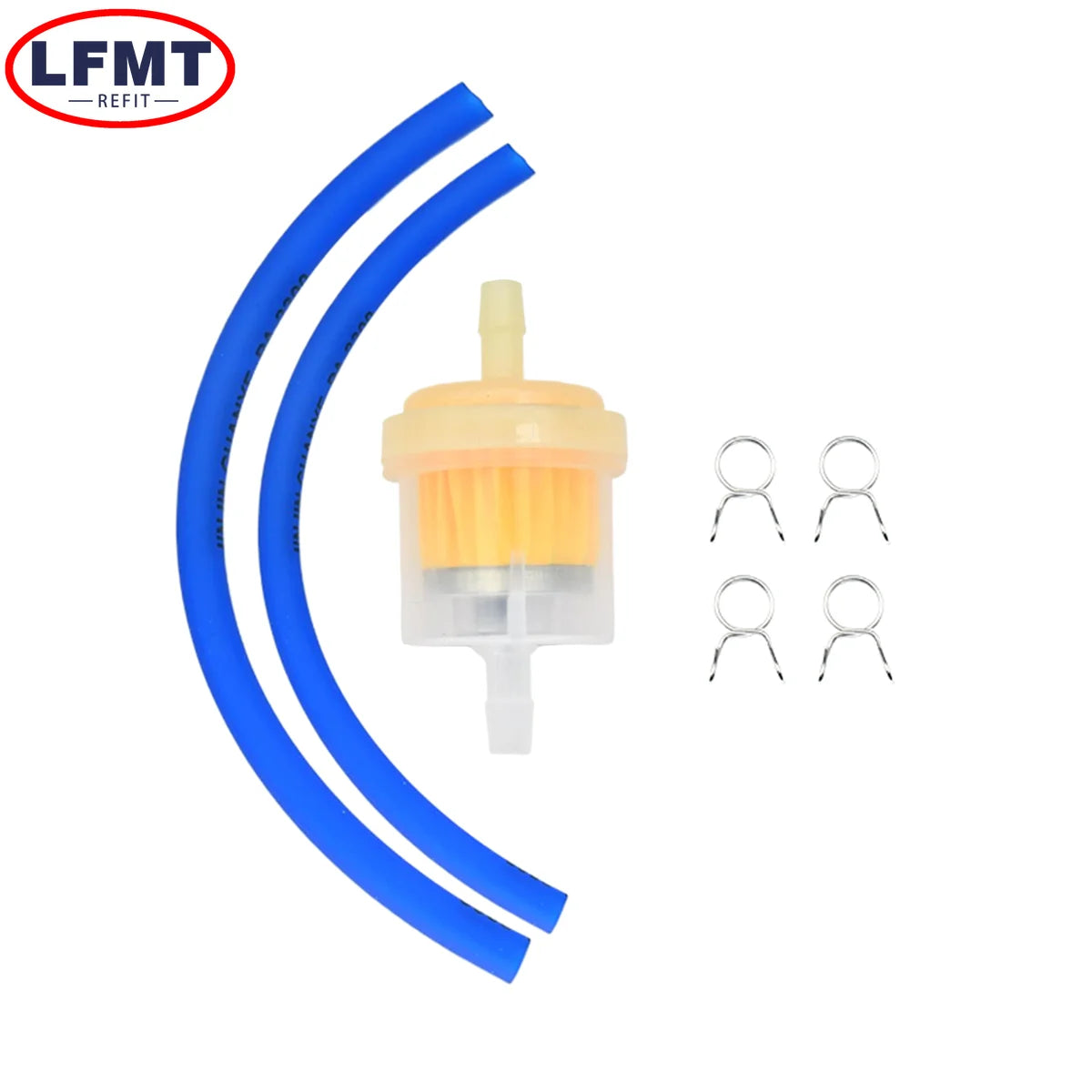 Motorcycle Universal Gas Fuel Filters and Fuel Pipe For 49cc 50cc 110cc 125cc Moped Scooter ATV Go Kart Motocross Dirt Pit Bike