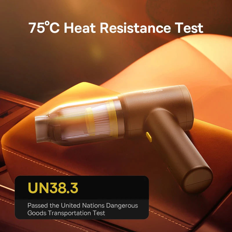 Baseus Car Vacuum Cleaner Air Blower Pumping inflate Powerful Portable Car Cleaning Appliance T-shape Cordless Vehicle Cleaner