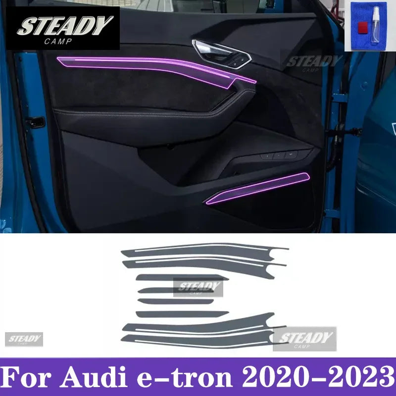 For Audi e-tron 2020-2023 Car interior Center console transparent TPU Paint protective film Anti scratch sticker LCD screen PPF