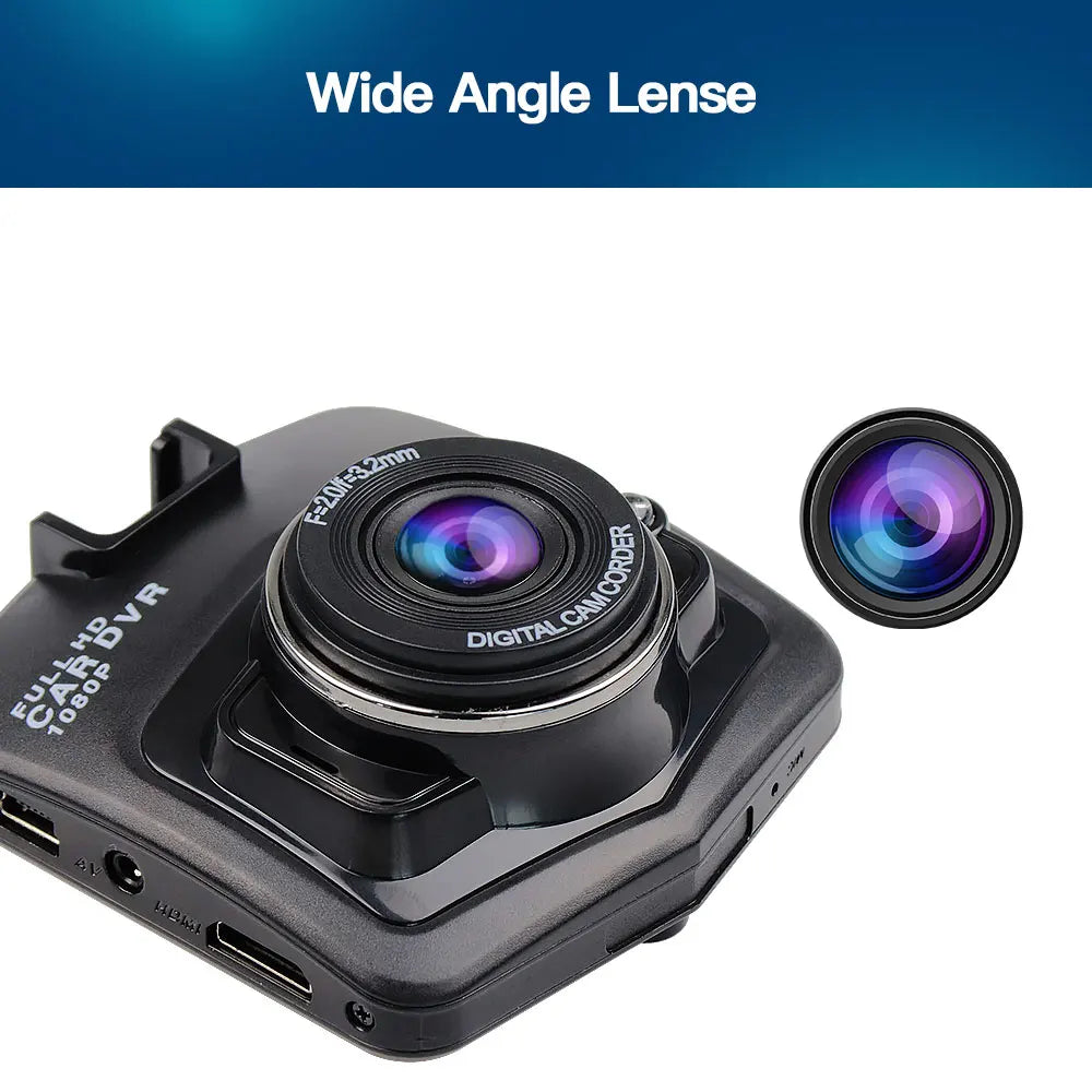 HONGTONG Dash Cam Car Driver Video Recorder DVR Car Camera Black Box With Rechargeable Dashcam Loop Recording Night Vision