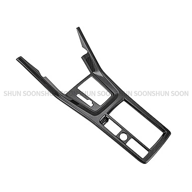 Car Interior for Audi Q3 F3 2019 2020 2021 2022 2023 Carbon Fiber Pattern Center Console Panel Decoration Accessories