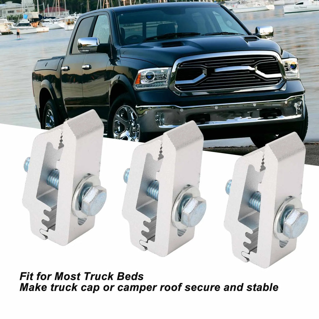 6Pcs/Set Aluminum Truck Bed Mounting Clamps Fasteners Kits 1112514 For Trucks Roof Covers And Camper Accessories
