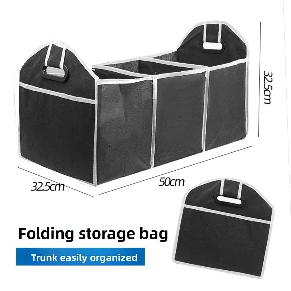 Car Storage Box Foldable Car Trunk Organizer Toys Food Storage Container Bags Box Car Accessories Auto Organizer