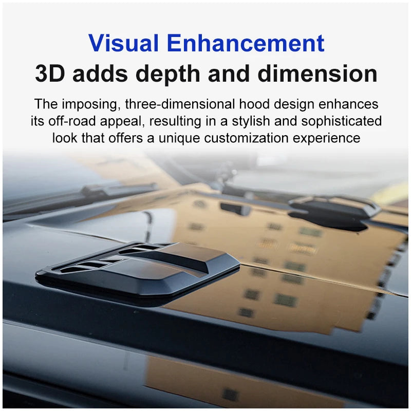 Car Exterior Accessories ABS Bonnet Scoop For Ford Ranger T9 T6 MK2 Raptor 2023 2024 2025 Air Intake Grille Inlet Trim Car Parts