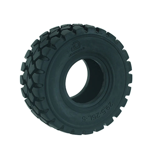 1 Pair Rubber Forklift Tyres Model Construction Vehicles 137mm Loader Model Tyres for 1/14 RC Trucks Loader