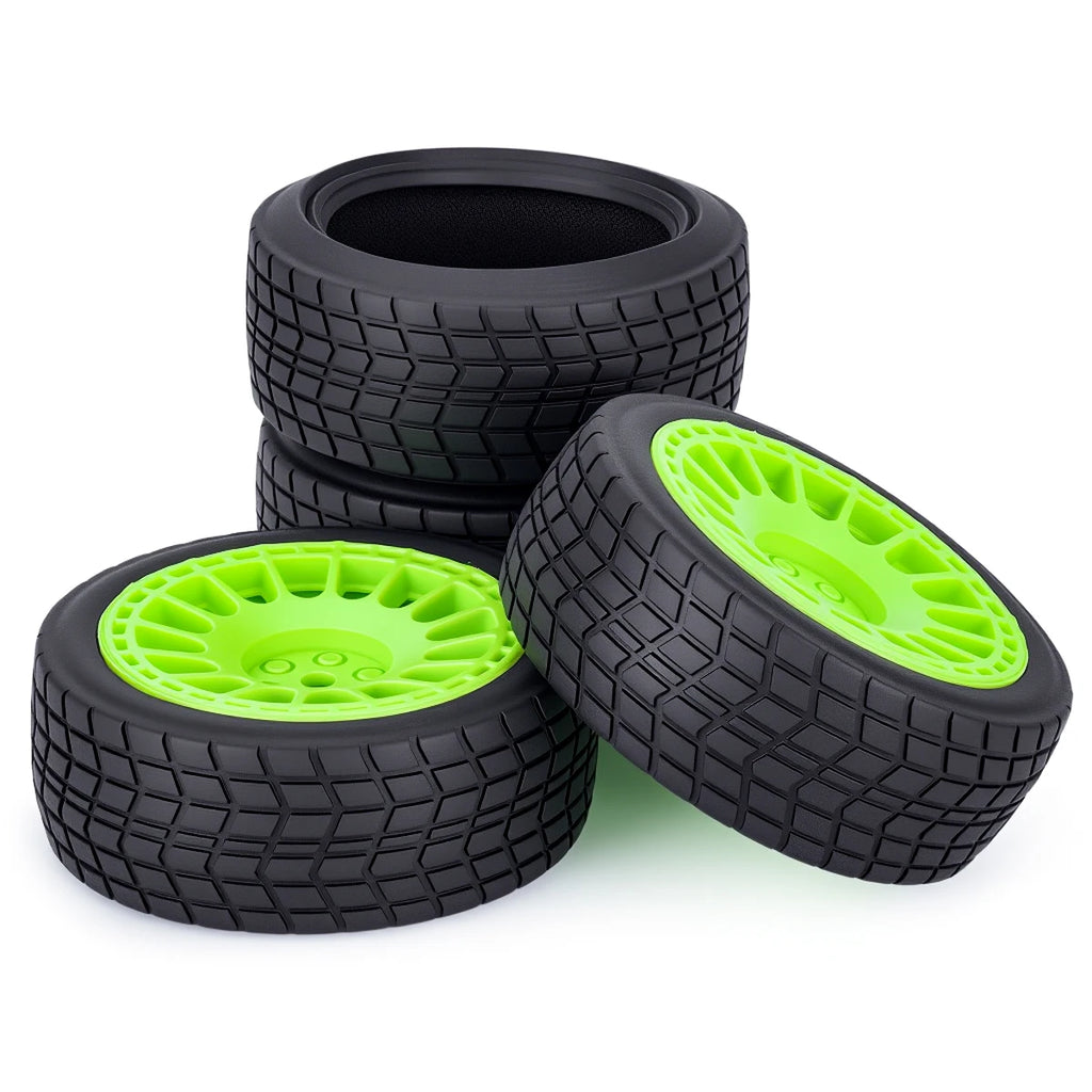On-Road RC Racing Car Tires (68x30mm) 4PCS – High Grip, Abrasion-Resistant Hot Melt Tyres for HSP 94123, HPI, Himoto FW06, TT01