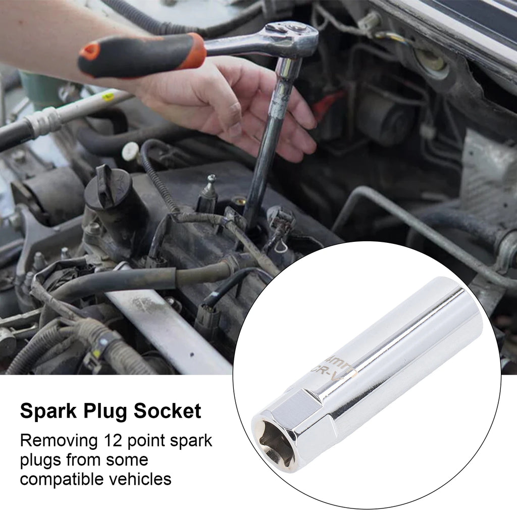 Spark Plug Socket Automotive Parts Spark Plug Socket Magnetic  Ultra Thin Wall Special Removal Tool 12 Point 3/8in
