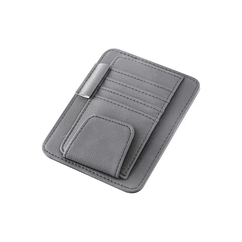 Car Sun Visor Organizer Multi-Pocket Auto Interior Accessories Pocket Organizer Car Document Storage Pouch Pen Holder