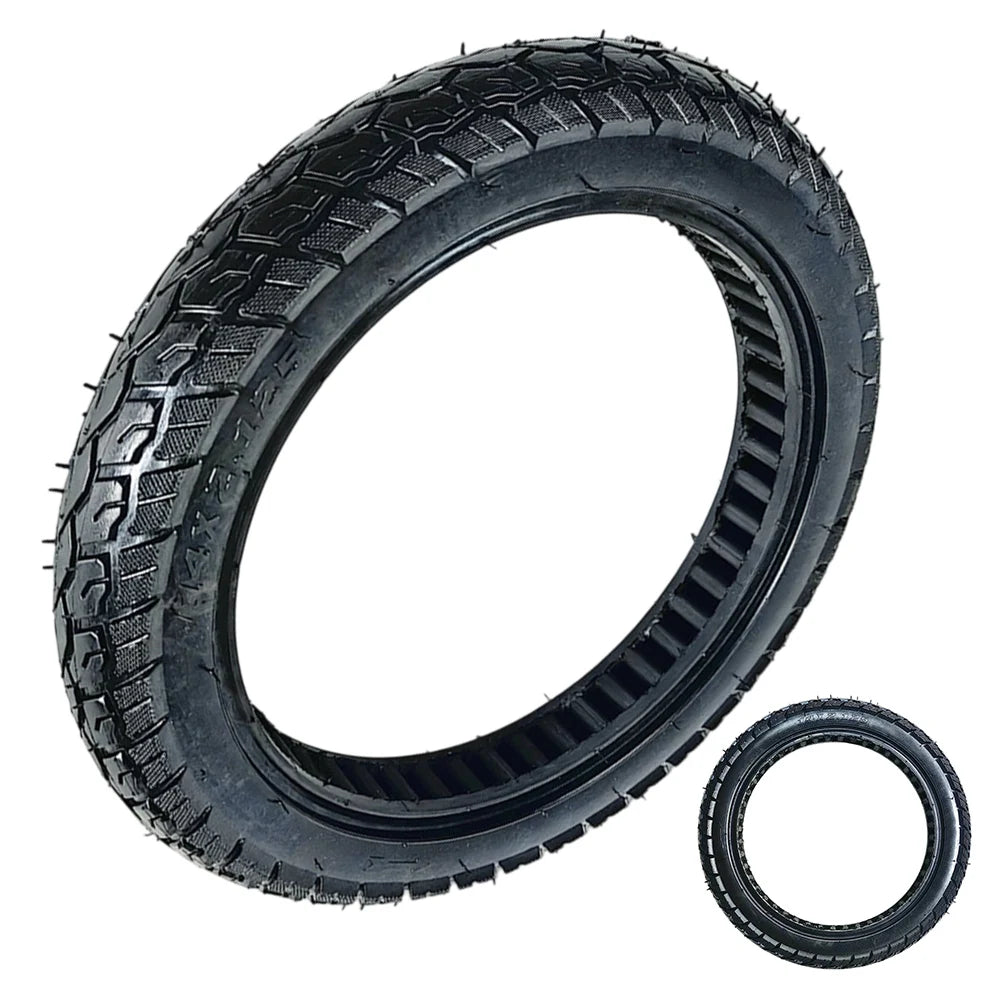 14 Inch Electric Bicycle Tyre 14x2.125(57-254) Solid Tire Puncture-proof High Quality Rubber Tubeless Tires Electric Bike Parts
