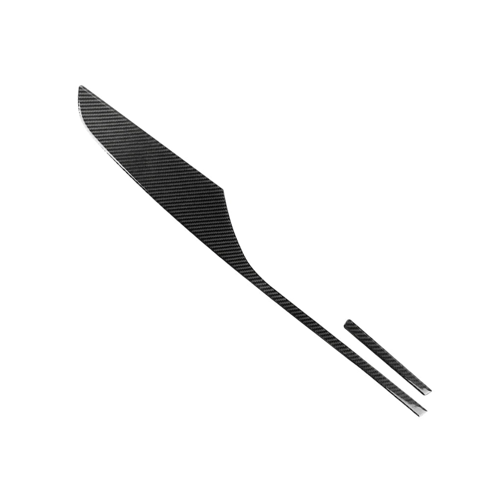 Accesorios de fibra de carbono para Audi A6 C7, modificación interior del salpicadero del coche, tira decorativa para copiloto, pegatina embellecedora