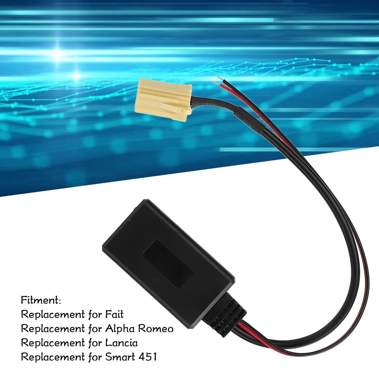 Car Audio Receiver Easy Installation Lightweight Professional Abrasion Resistant Stereo Music Adapter for automobile