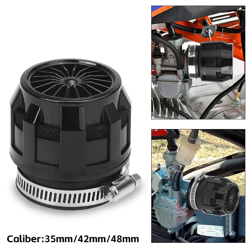 Motorcycle Air Filter Intake 35mm 42mm 48mm Air Filter Clearner for Off-road ATV Quad Dirt Pit Bike UTV UAZ Motorbike Scooter