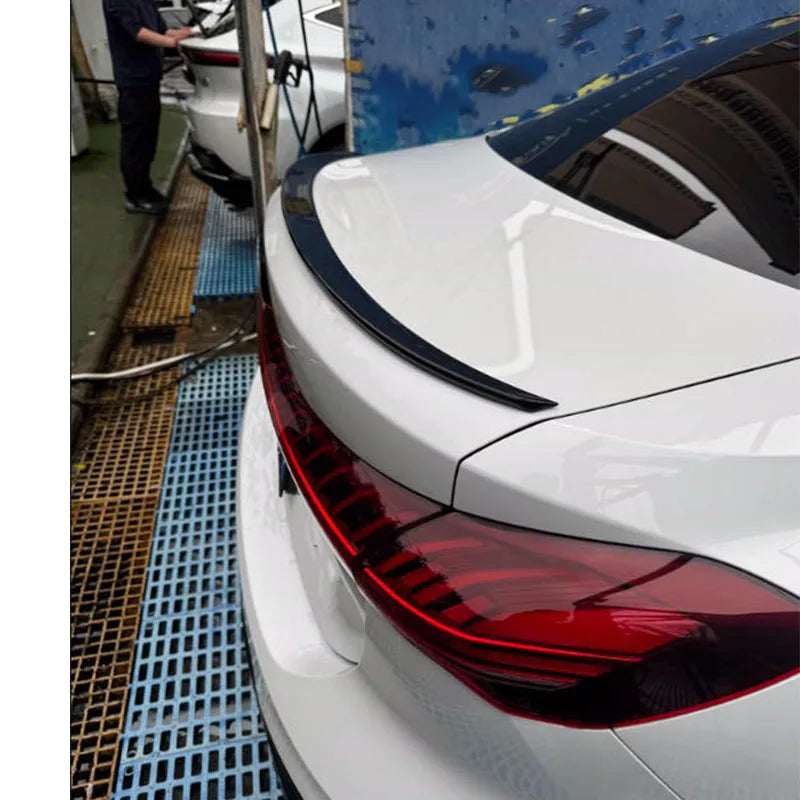 CAR Accessories FIT For Audi A5 B10 2025 2026 4-door sedan black carbon fibre Rear Door Tail Trunk Spoiler Wing Lip