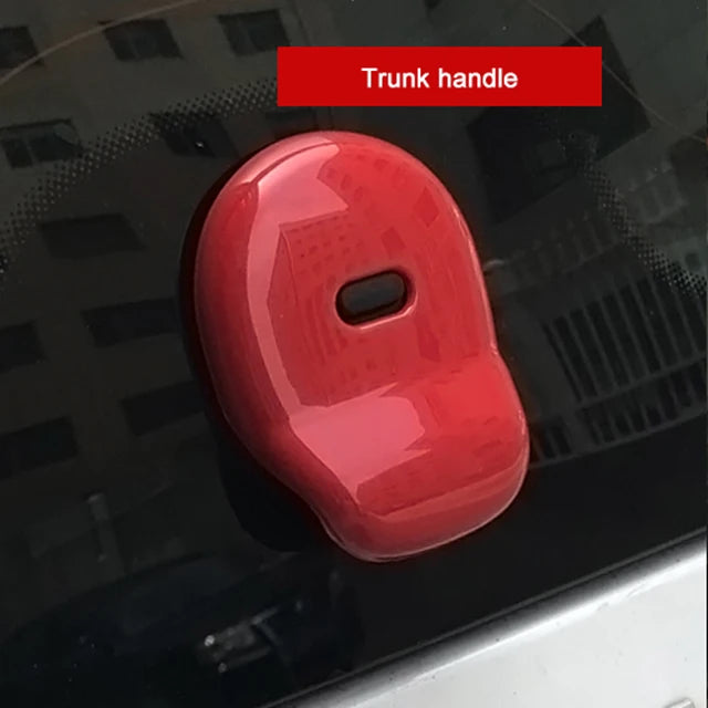 Car Red Interior Modified Steering Wheel Decoration Sticker For New Smart 453 Fortwo Forfour Car Accessories Styling