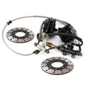Pinza de freno de disco doble hidráulica trasera Sistema de freno de pie Para 150cc 200cc 250cc ATV Quad Dirt Bike UTV Buggy Accesorios