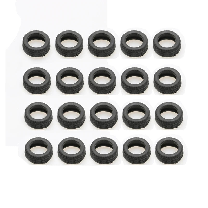 20PCS RC Tugboat Anti-collision Tires Diameter 19mm/28mm Miniature Wheel Mircro Simulated Tyres Decoration Parts for Boat Model