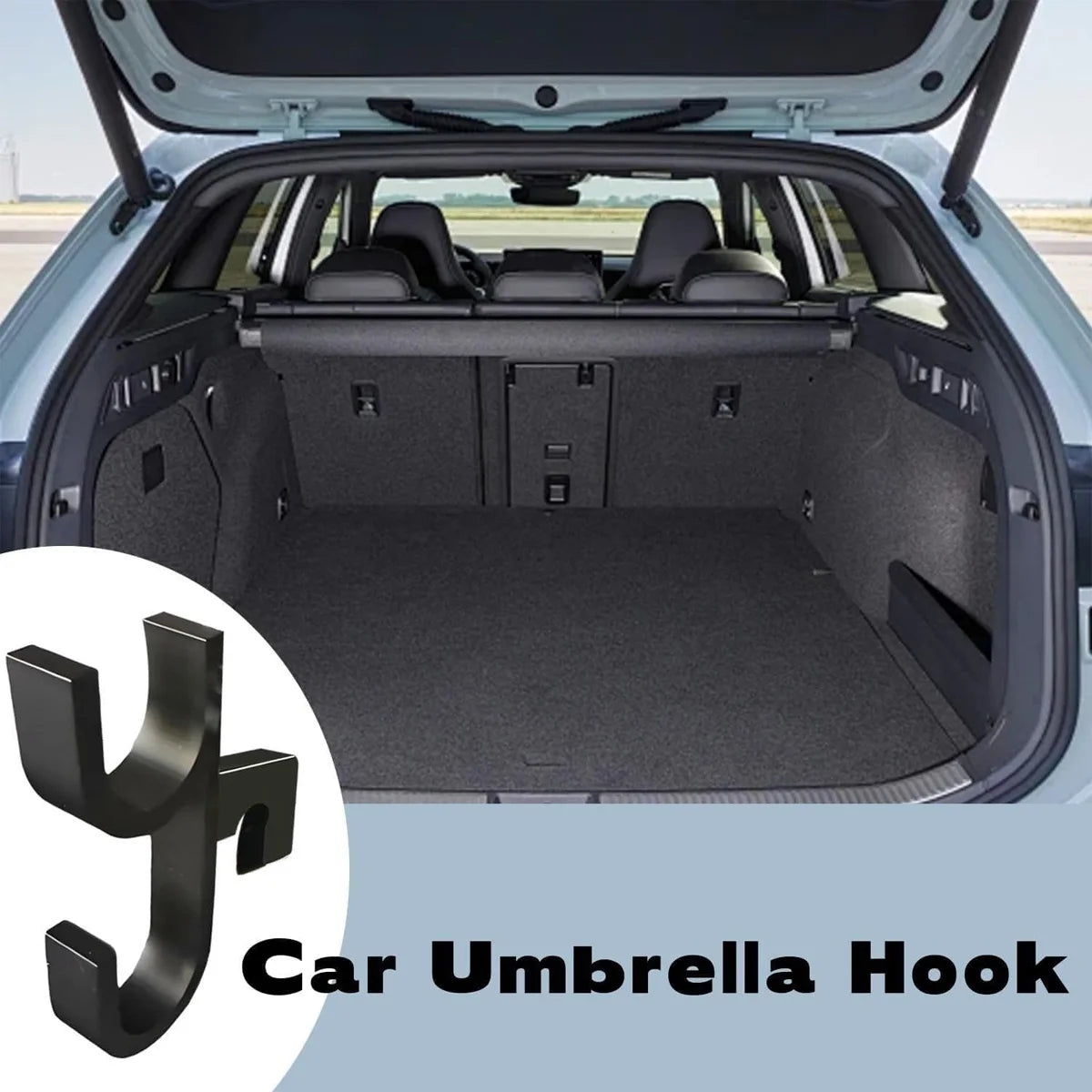 Car Trunk Umbrella Holder Hook Auto Accessory Internal Storage Organizer - Car Seat-Back Hook for Towels Plants & Umbrellas