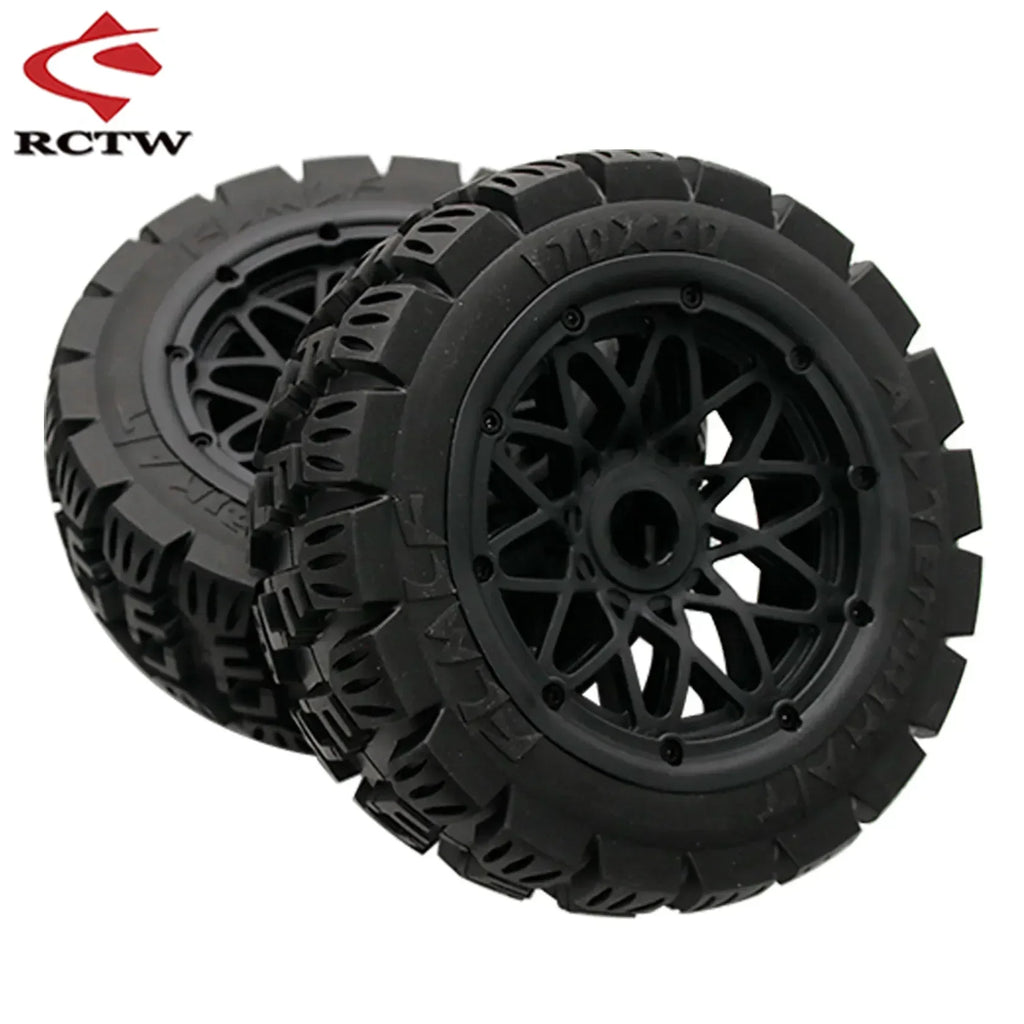 All Terrain Super Wear-resistant Complete Tyre Rear or Front Wheel Tire Set for 1/5 HPI ROFUN ROVAN KM BAJA 5B SS Rc Car Parts