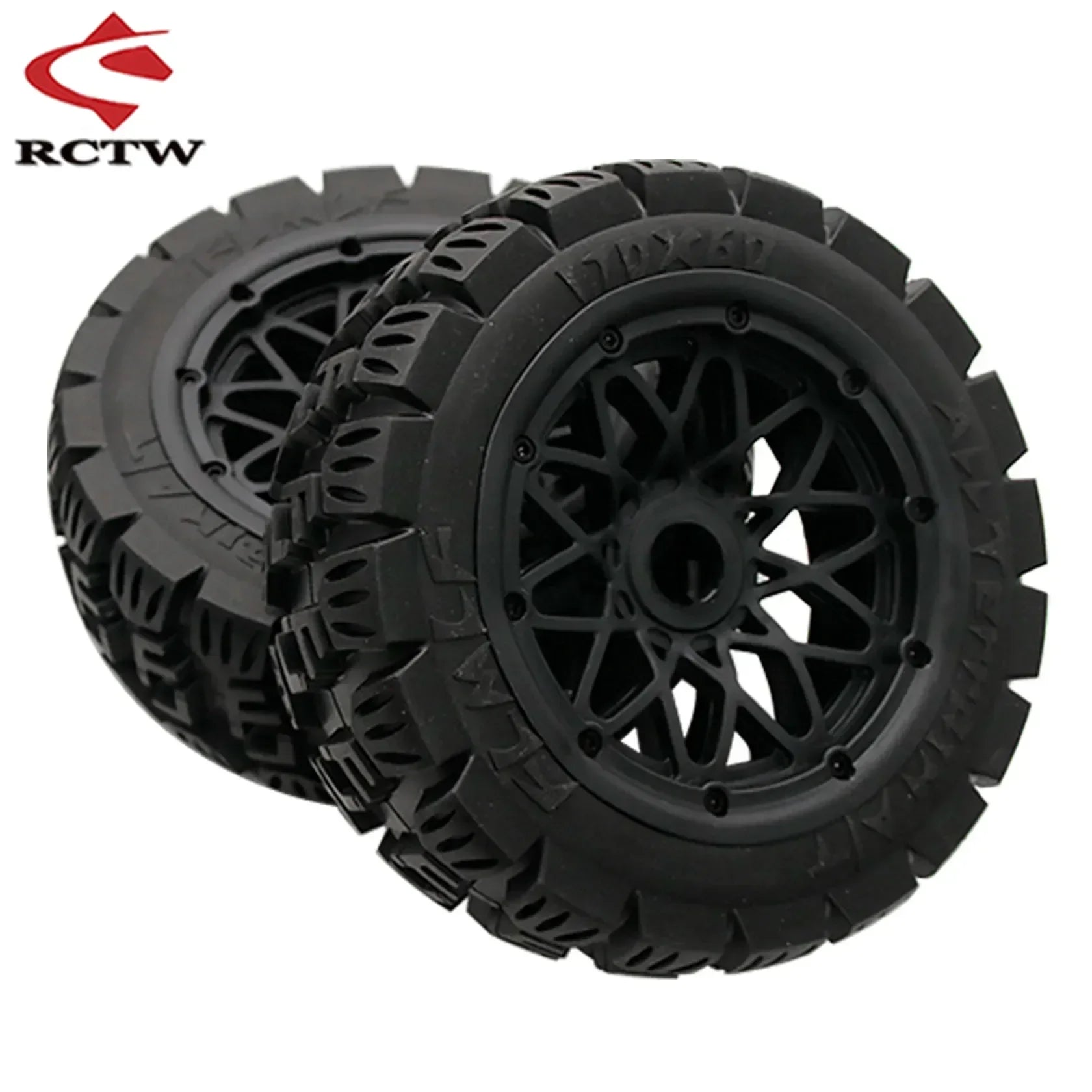 All Terrain Super Wear-resistant Complete Tyre Rear or Front Wheel Tire Set for 1/5 HPI ROFUN ROVAN KM BAJA 5B SS Rc Car Parts
