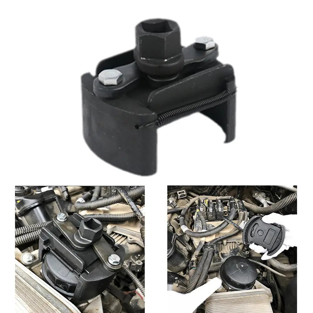 Oil Filter Wrench, Universal Adjustable Oil Filter Socket Wrench With 2 Jaws, Oil Filter Removal Pliers Wrench For Changing Oil