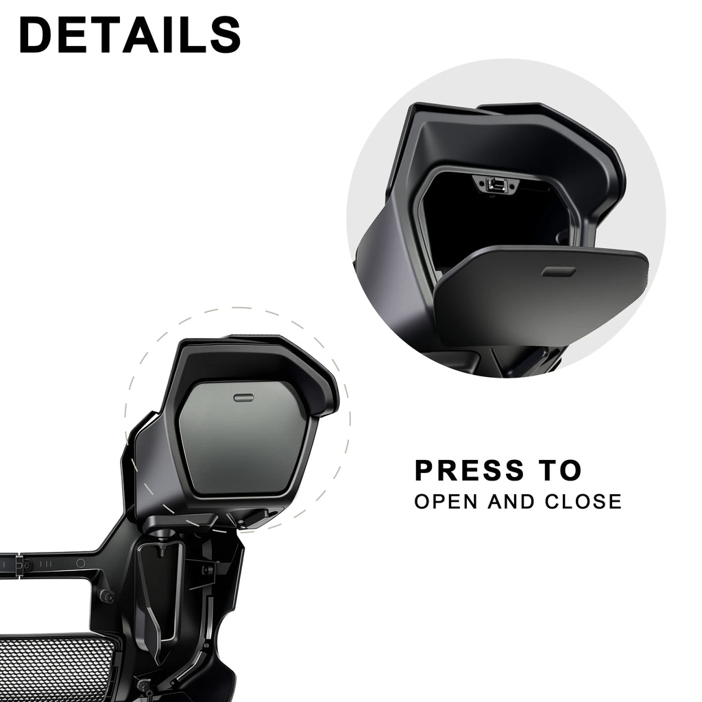 Motorcycle Parts New Lower Leg Fairing Cover Extended Chin Spoiler Set Black for Harley Street Glide Road Glide 2023.5-2026