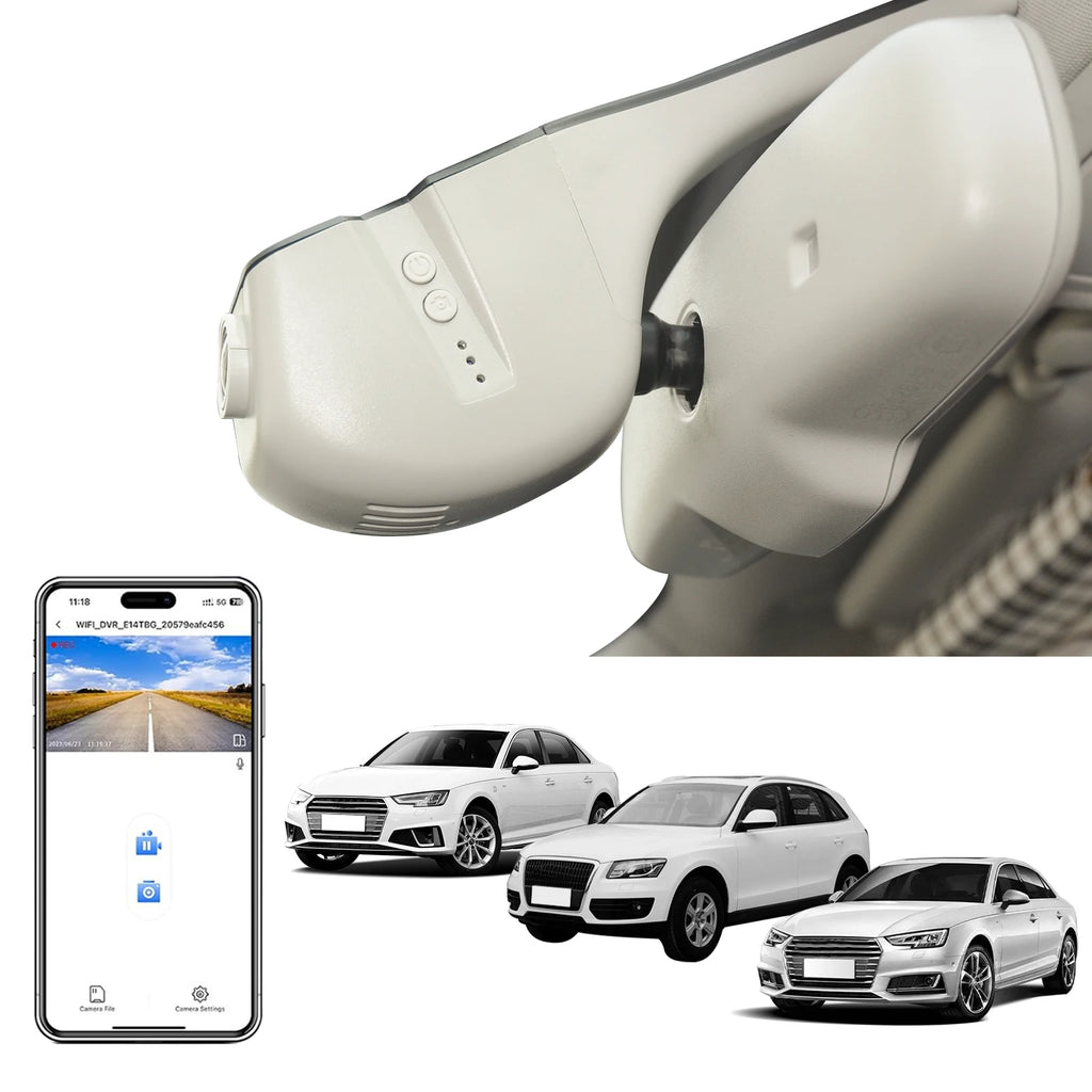 4K Dash Cam For Audi A3 A5 A6 A7 A8 Q2 Q3 Q5 Q7 Q8 S4 S6 S8 B8 C6 C7 RS R8 S5 S6 S7 S8 (Model B/C) WiFi APP GPS Dash Car Camera