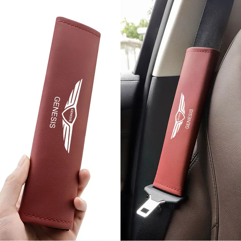 Automotive interior accessories seat belt covers shoulder pads For Genesis G80 GV70 GV80 GV60 G70 Essentia Neolun G90 GV90