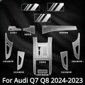For Audi Q7 Q8 2024 2023 2022 Accessories Car interior film transparent TPU Gear Panel Center Console PPF Protection Sticker