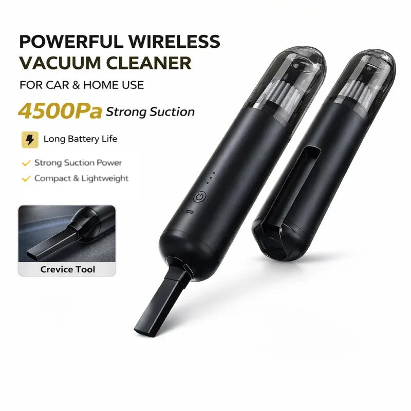 Cordless Handheld Car Vacuum Cleaner Multifunctional 2-in-1 Blowing Suction Portable Vacuum for Home Auto Cleaning