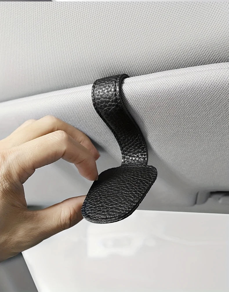 Car Visor Fashion Glasses Holder Clip,Secure Fit for All Vehicles,Visor Attachment,Stylish Car Accessory,Secure Magnetic Hold