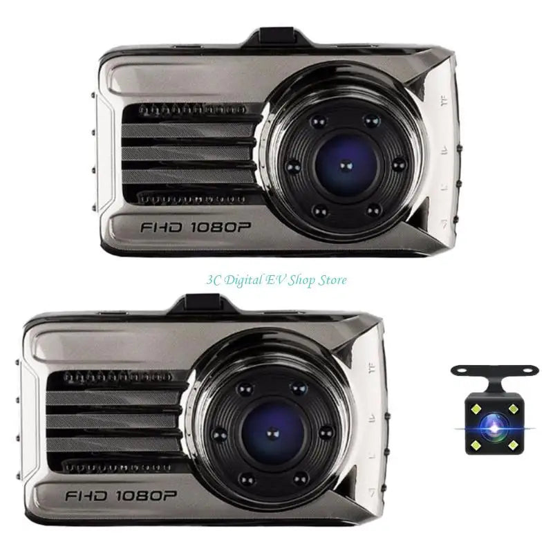 E74D Dashing Camera Front and Rear 1080P Dashing Camera in Car Camera Dashboard Camera Dashcam for Car Recording Monitoring
