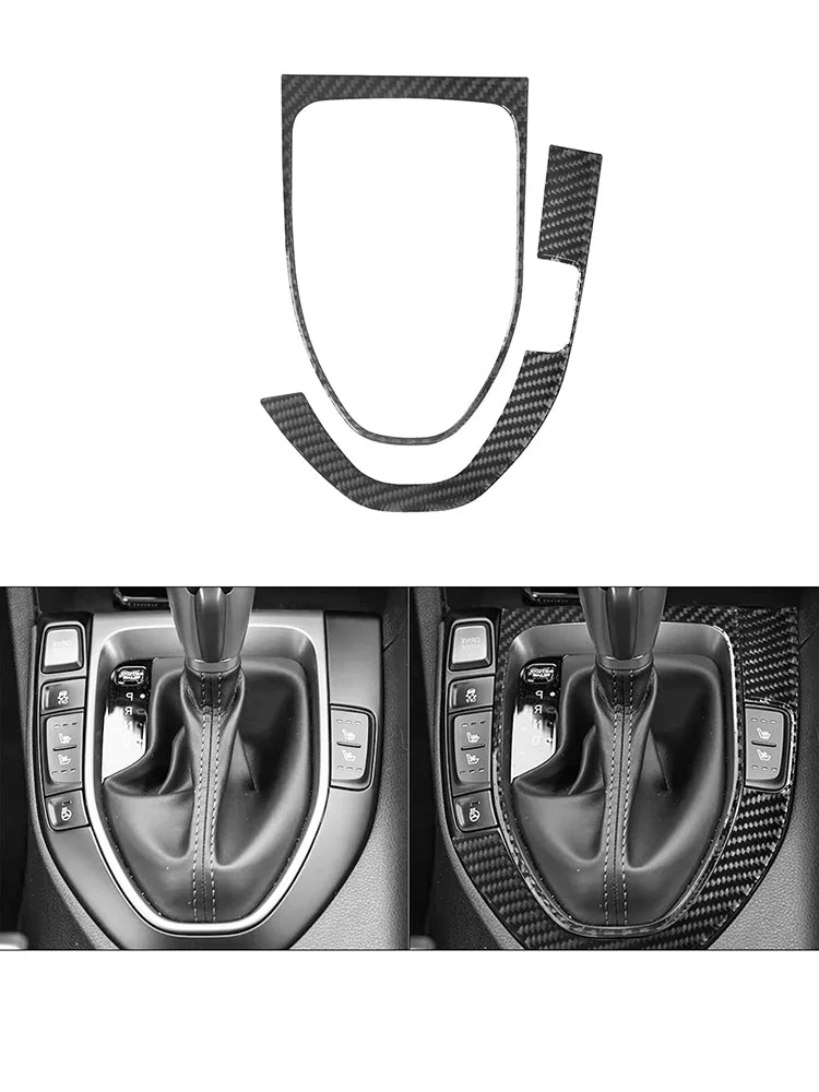 Car Carbon Fiber Interior Mouldings Decorative Stickers For Hyundai Veloster 2019 2020 2021 2022 Cover Trim Accessories