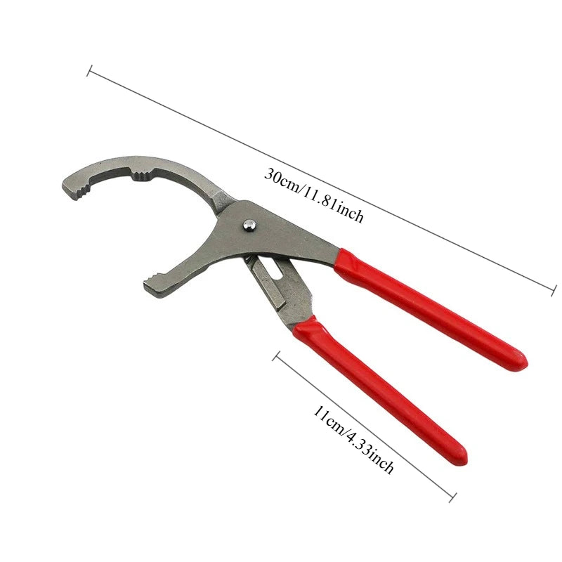 1pc 9/12" Oil Filter Pliers Clamp Type Wrench Adju Adjustable Oil Filter Removal Tool Pliers Oil Filter Wrench Automotive Parts