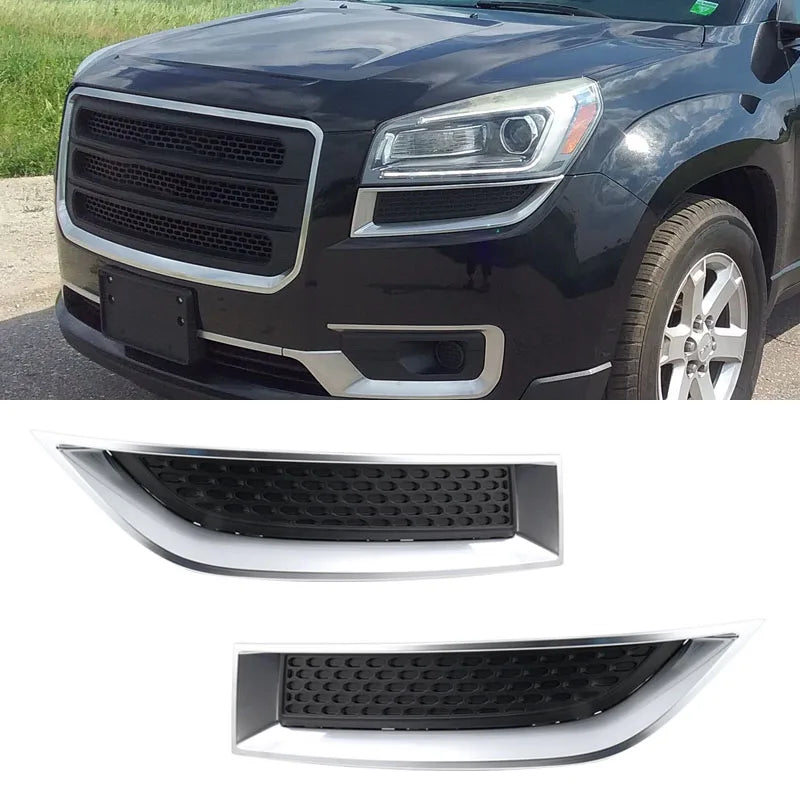 Car External Trim Accessories 20982401 For GMC Acadia 2013 2014 2015 2016 2017 Front Bumper Lampshade Fog Lamp Protection Grille