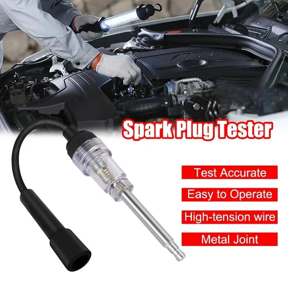 Simple and Easy To Use Spark Plug Engine Ignition Tester Indispensable Metal Universal Spark Tester Plastics Rugged and Durable